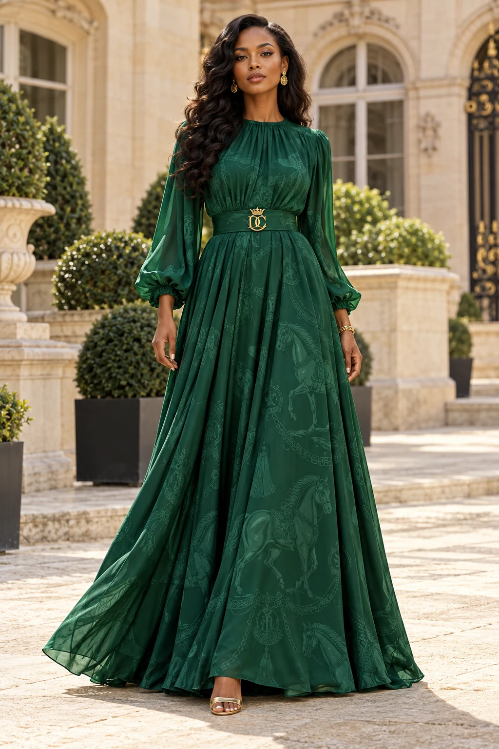 Aisha — The Evening Dress in Emerald